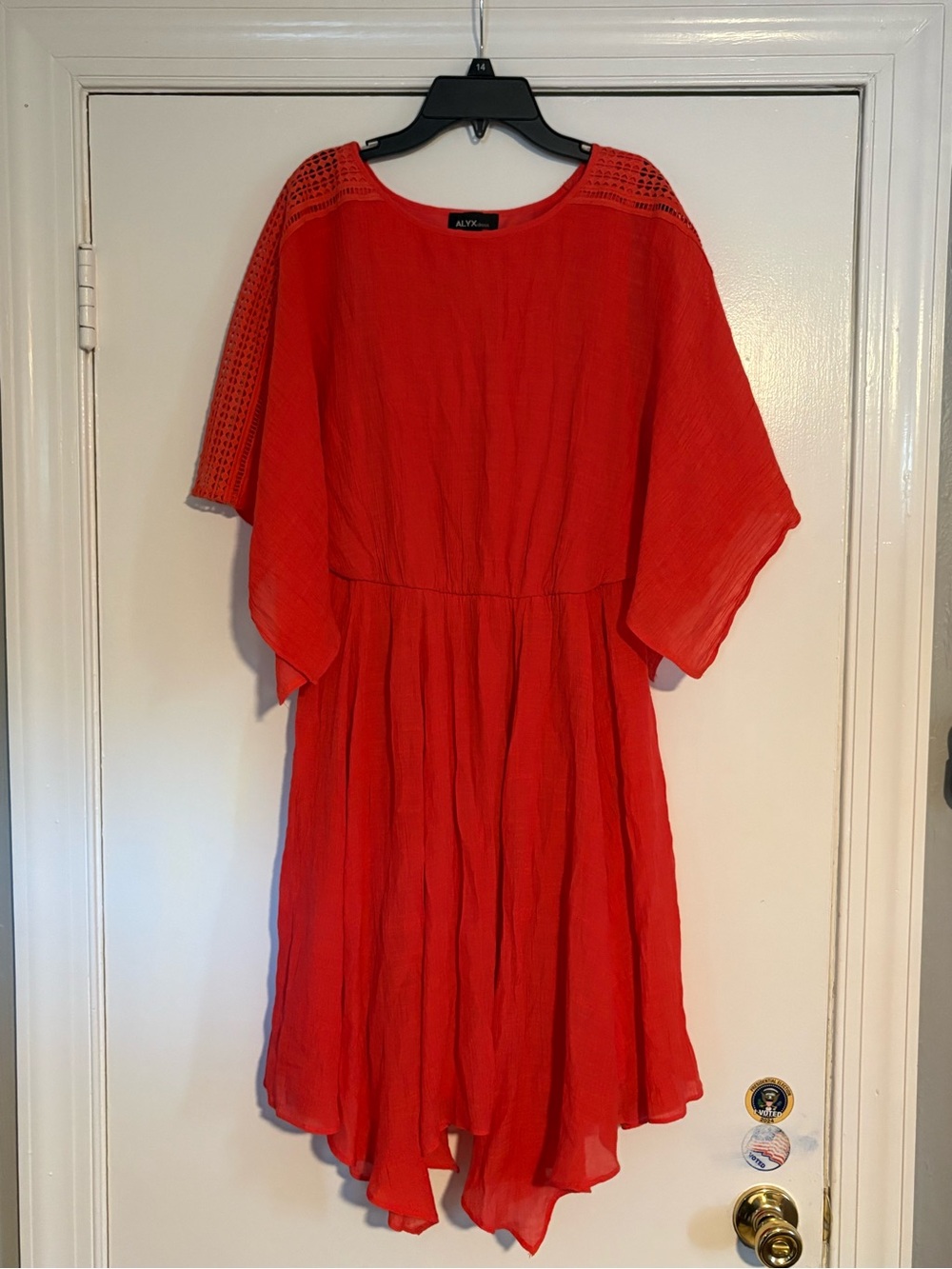 ALYX Coral Flowing Midi Dress